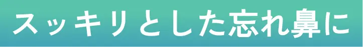 丸い鼻先を解消して、シャープで洗練された横顔に